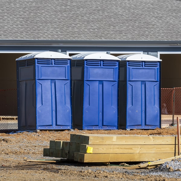 how can i report damages or issues with the portable toilets during my rental period in Dakota Ridge